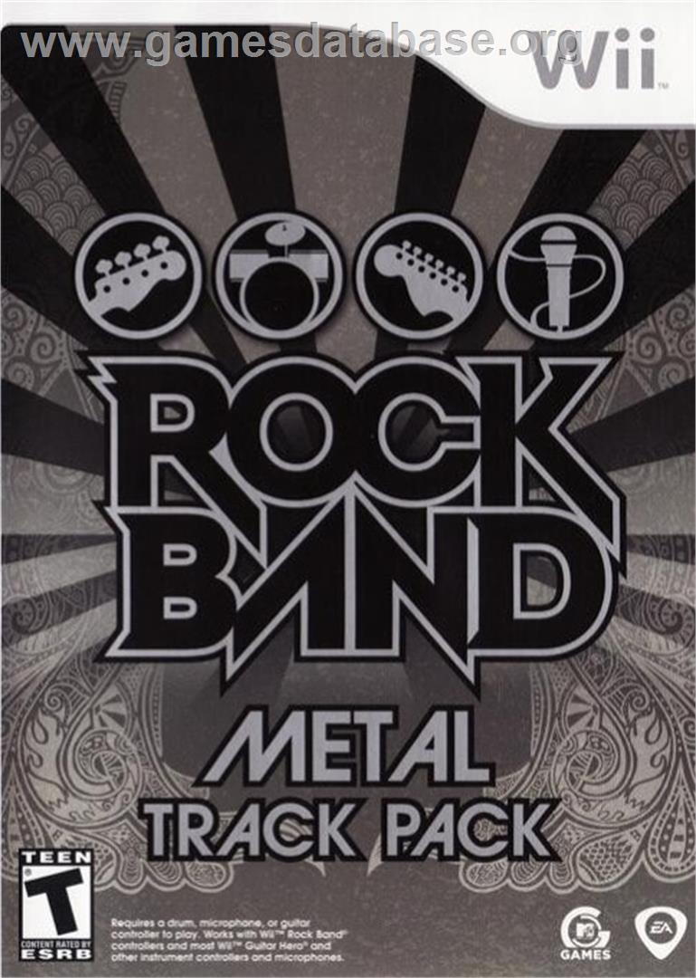 Rock Band - Metal Track Pack - Nintendo Wii - Artwork - Box